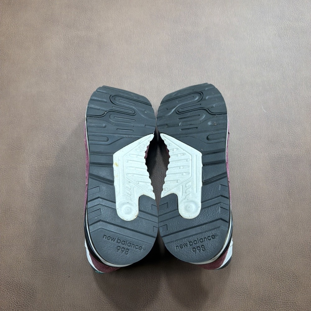 New Balance 998 Made in USA Mens Sz 10.5 Sneakers Shoes RARE BURGUNDY COLORWAY! - Picture 9 of 11